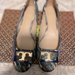 Rare Tory Burch block heel.